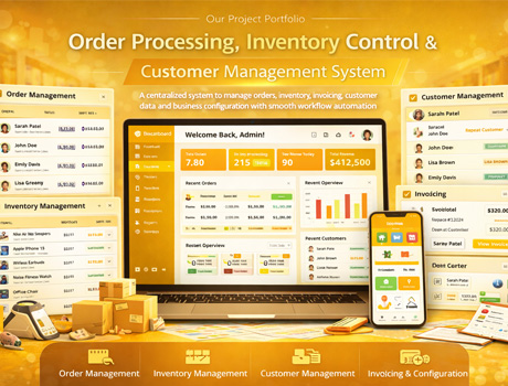 Inventory Control and Order Processing Management System – SkillLamp Soft Tech Portfolio