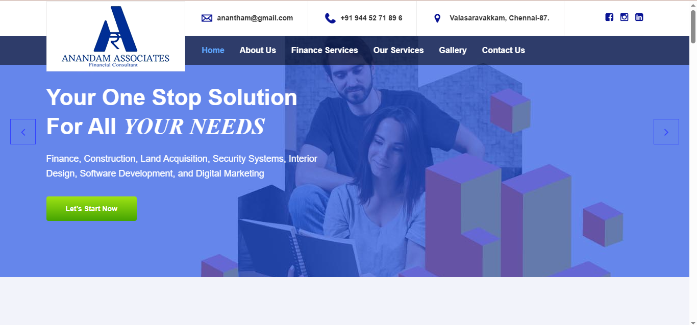 Financial Consulting and Professional Services Website – SkillLamp Soft Tech Portfolio